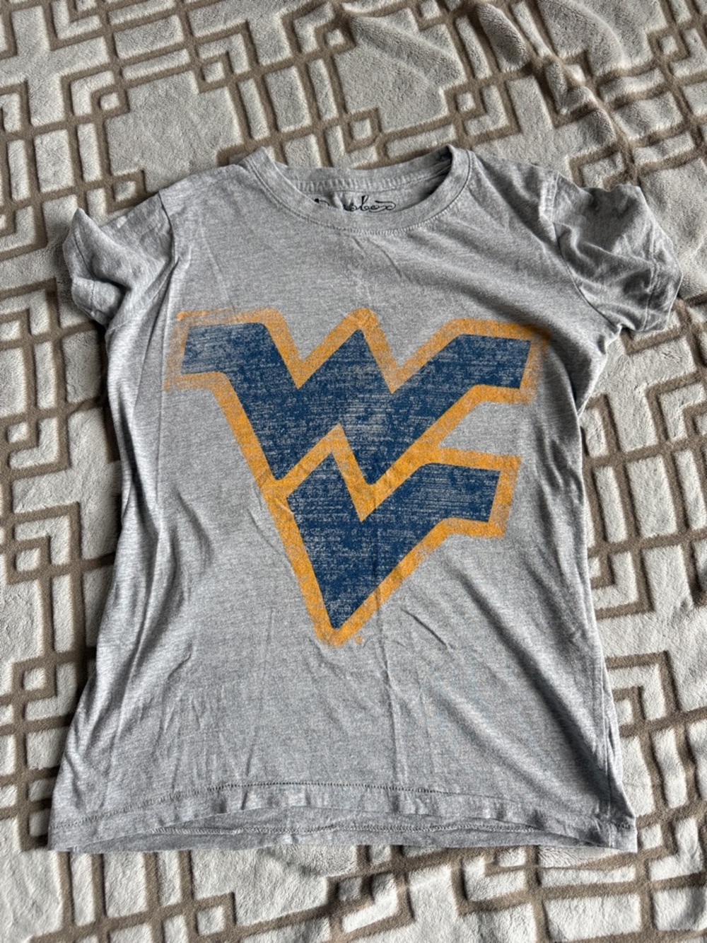 Gray T-Shirt with Blue & Gold WV Logo